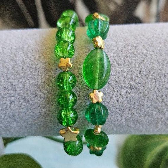 Armbänder Glasperlen2Er-Set Grün von MarioMariani