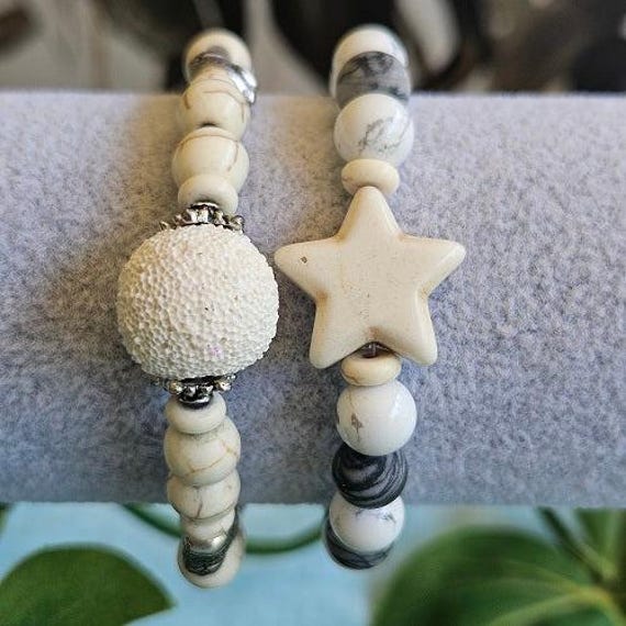 Armbänder Naturperlen 2Er-Set Weiß von MarioMariani