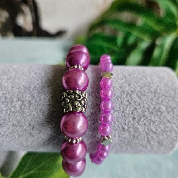 Armbänder Perlen 2Er-Set Lila Armbänder Perlen 2Er-Set Lila von MarioMariani