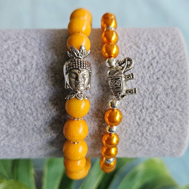 Armbänder Perlen Gelb Motiv von MarioMariani