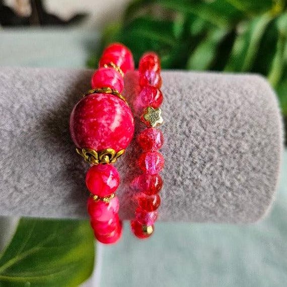 Armbänder Perlen Pink 2Er-Set von MarioMariani
