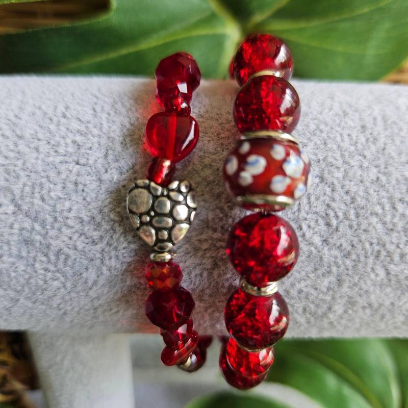 Armband 2Er-Set Rot von MarioMariani