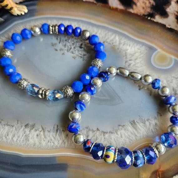 Armband Blau 2Er-Set Perlen von MarioMariani