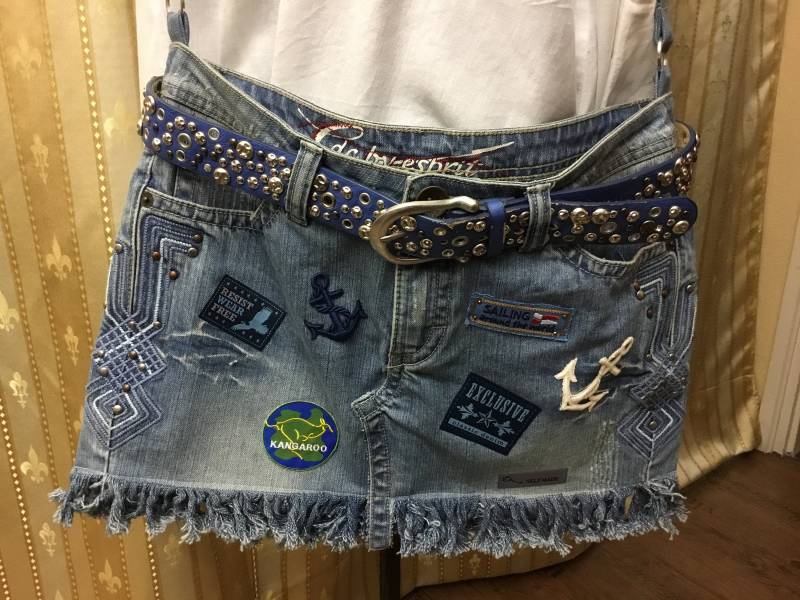 Jeanstasche, Upcycling, Unikat, Nachhaltig, Umhängetasche von MarionsKreativstudio