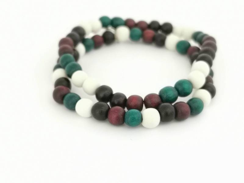 Herren Und Damen Armbänder - 2Er-Pack Holzarmbänder in Erdtönen/Multipack von MarioomaMeme