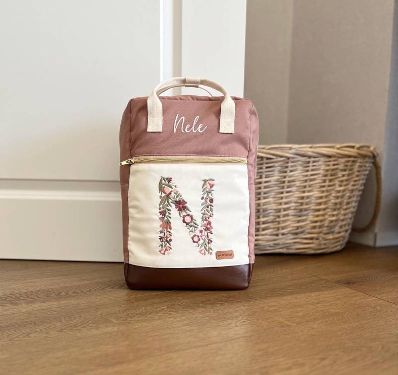 Kinderrucksack Floral, Personalisierbar Kinderrucksack Floral, Personalisierbar von MariposaDesignShop
