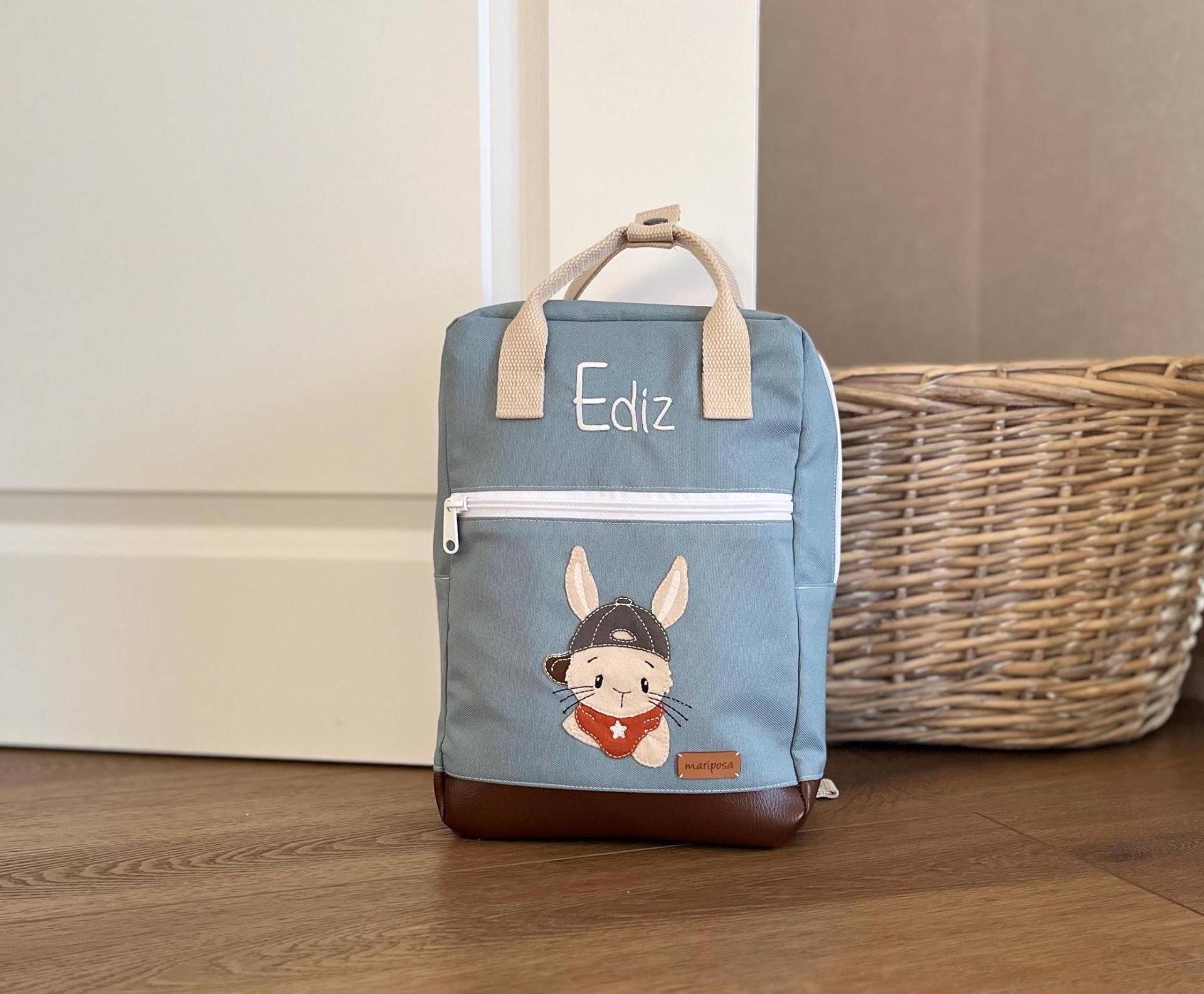 Kinderrucksack Hase; Kindergartenrucksack Kinderrucksack Hase; Kindergartenrucksack von MariposaDesignShop