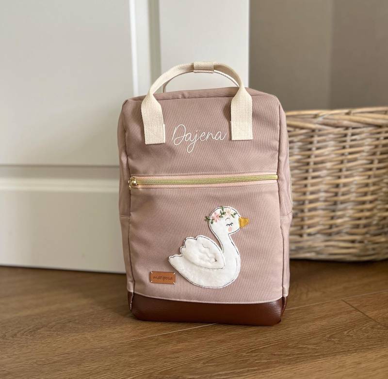 Kinderrucksack Schwan, Personalisierbar Kinderrucksack Schwan, Personalisierbar von MariposaDesignShop