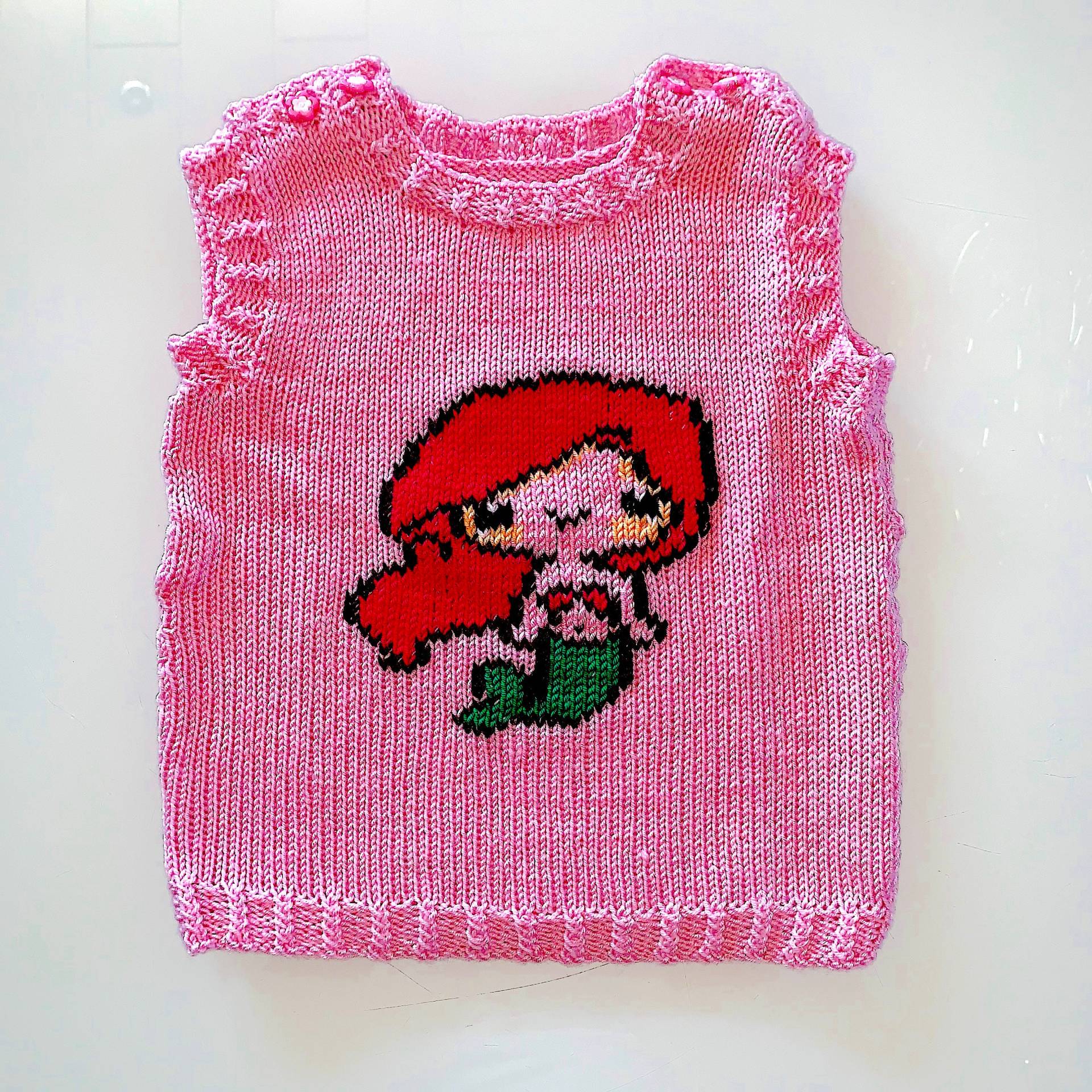 Babypullunder Gr. 80 Rosa 100% Schurwolle Sofort Lieferbar von MariposaStricktraum