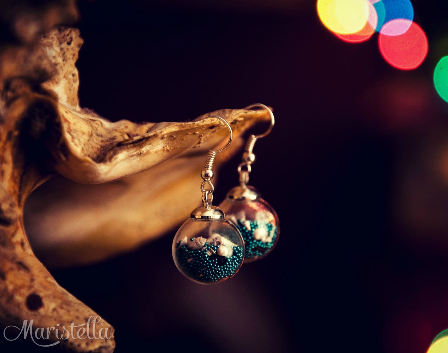 Handgemachte Sea Shell Globe Ohrringe - Strand Inspirierter Schmuck von Maristella890