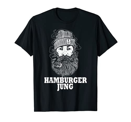 Herren Cooler Hamburger Jung Seemann mit Bart Moin Kapitän T-Shirt Herren Cooler Hamburger Jung Seemann mit Bart Moin Kapitän T-Shirt von Maritim Nautik Norddeutsch Küste Design Idee