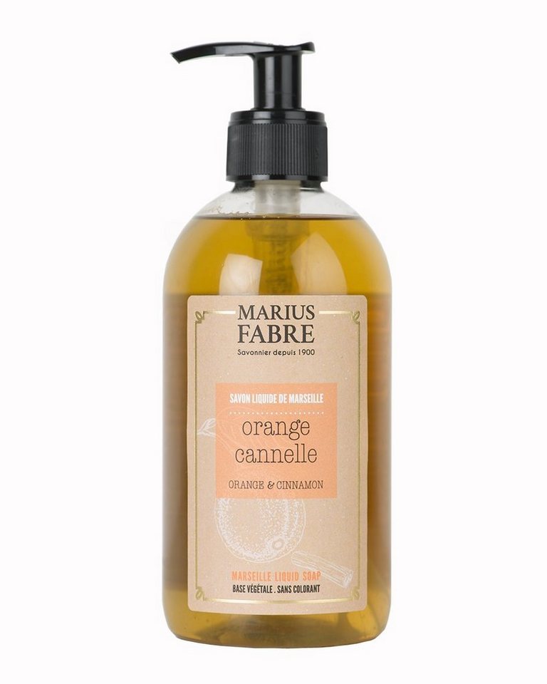 Marius Fabre Flüssigseife Zimt-Orange im Spender 400 ml von Marius Fabre