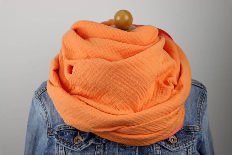 Musselintuch Versch. Größen Für Frauen Und Kinder Schal Halstuch Orange von MarjasStoffstern