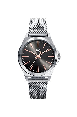 Mark Maddox Damen Analog Quarz Smart Watch Armbanduhr mit Edelstahl Armband MM7102-17 von Mark Maddox