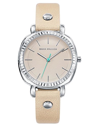 Mark Maddox Damen Analog Quarz Uhr mit Leder Armband MC0019-07 von Mark Maddox
