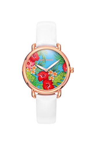 Mark Maddox Damen Analog Quarz Uhr mit Leder Armband MC2001-01 von Mark Maddox