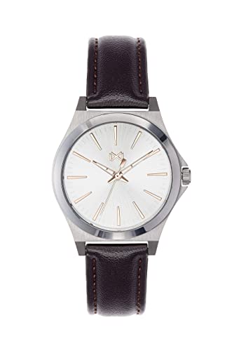 Mark Maddox Damen Analog Quarz Uhr mit Leder Armband MC7101-07 von Mark Maddox