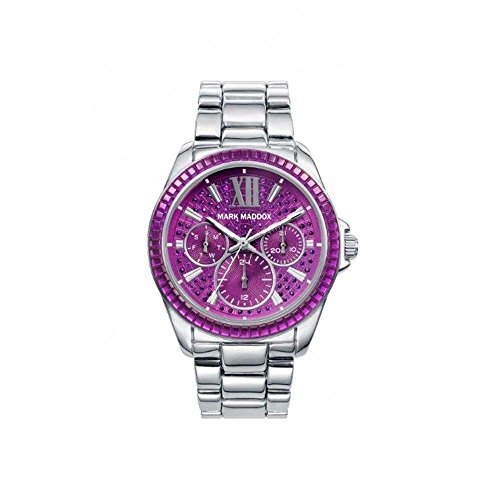 Mark Maddox Damen Multi Zifferblatt Quarz Uhr mit Edelstahl Armband MM6013-73 von Mark Maddox