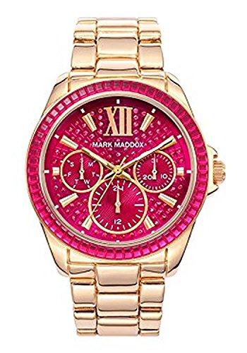 Mark Maddox Damen Multi Zifferblatt Quarz Uhr mit Edelstahl Armband MM6013-93 von Mark Maddox