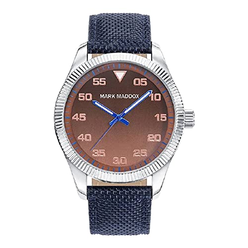 Mark Maddox Herren Analog Quarz Uhr mit Nylon Armband HC2005-65 von Mark Maddox