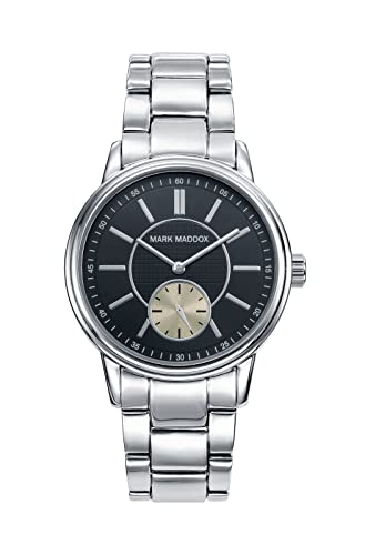 Mark Maddox Herren Multi Zifferblatt Quarz Uhr mit Edelstahl Armband HM0010-57 von Mark Maddox