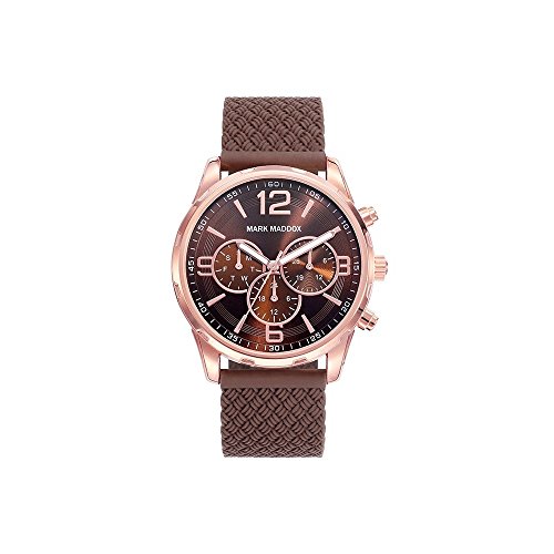 Mark Maddox Herren Multi Zifferblatt Quarz Uhr mit Gummi Armband HC6018-45 von Mark Maddox