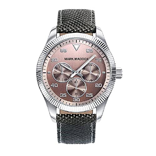 Mark Maddox Herren Multi Zifferblatt Quarz Uhr mit Leder Armband HC2006-45 von Mark Maddox