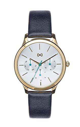 Mark Maddox Damen Analog Quarz Uhr mit Leder Armband MC7103-07 von Mark Maddox