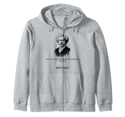 Mark Twain Never Pick a Fight Männer Frauen Geschenk Kapuzenjacke von Mark Twain Nostalgia Americana Classical Quotes
