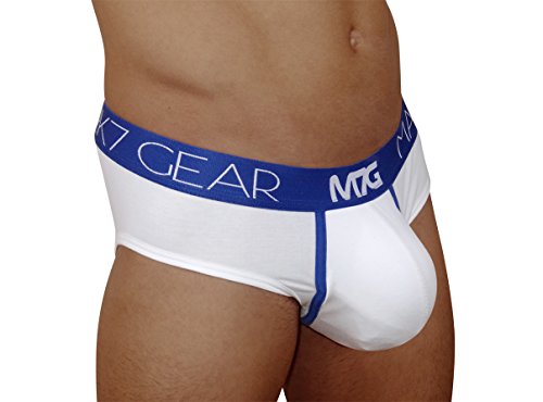 Mark7Gear Unterhose, Herren Slip City - Weiss - mit Sports Booster Technology, Large von Mark7Gear