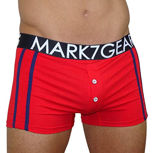 Mark7Gear Unterhose Kelson, Underwear/Loungewear Herren Pant in Chili Red, Medium, mit Jock-UP Technologie von Mark7Gear