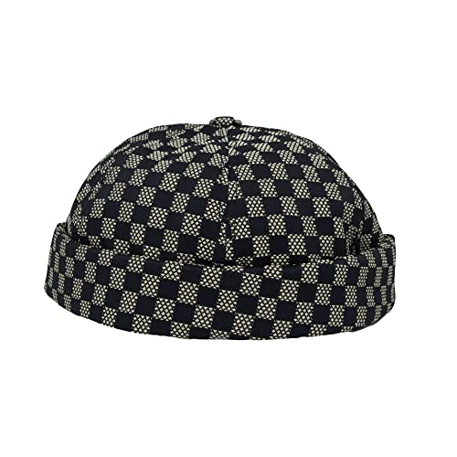 MarkMark Watch Cap Beanie Plaid Docker Brimless Harbour Hat YT51432, gold, 58 von MarkMark