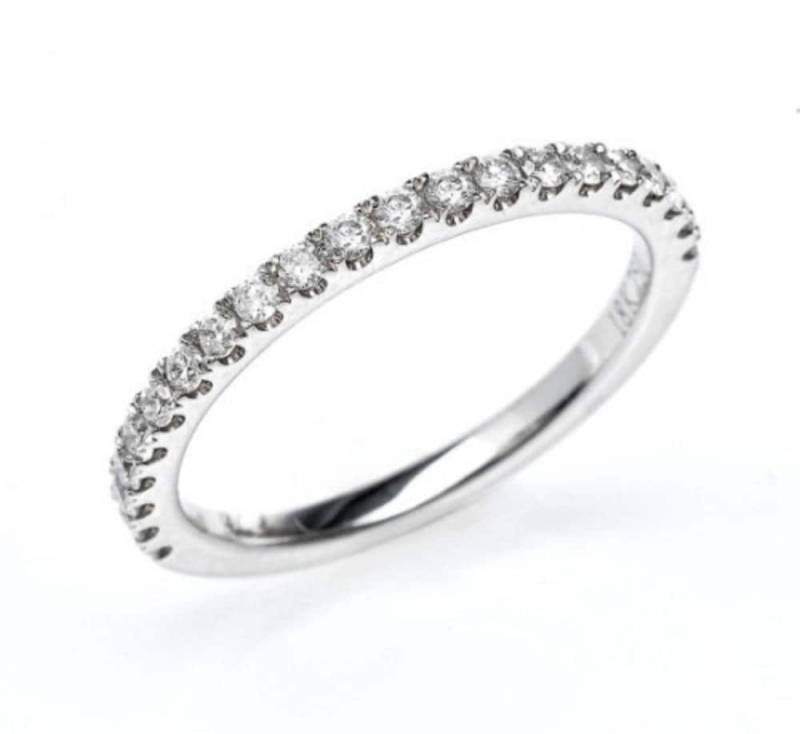 Diamant-Band Aus 14K Weißgold/Jubiläumsband Ehering .50Ct Seitliche Diamanten | Lab Diamonds Auf Anfrage Verfügbar von MarkWayneInc