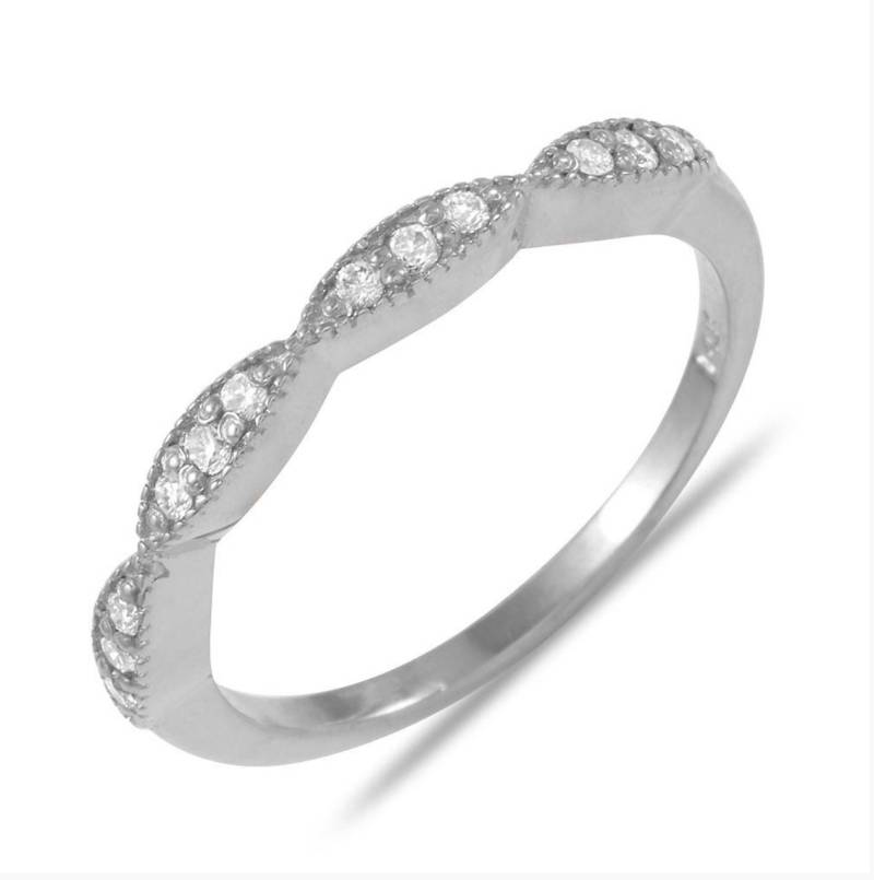 Stapelbarer Diamantring in 14K Gold/Moderner Ring .14K Naturdiamantring Unisex-Ring Gedrehter Stapelring Weißes Eis Stapelbarer Diamantring in 14K Gold/Moderner Ring .14K Naturdiamantring Unisex-Ring Gedrehter Stapelring Weißes Eis von MarkWayneInc