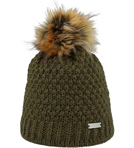 Eisglut Damen Meredithll Beanie-Mütze, Oliv, M 57-58cm von Eisglut