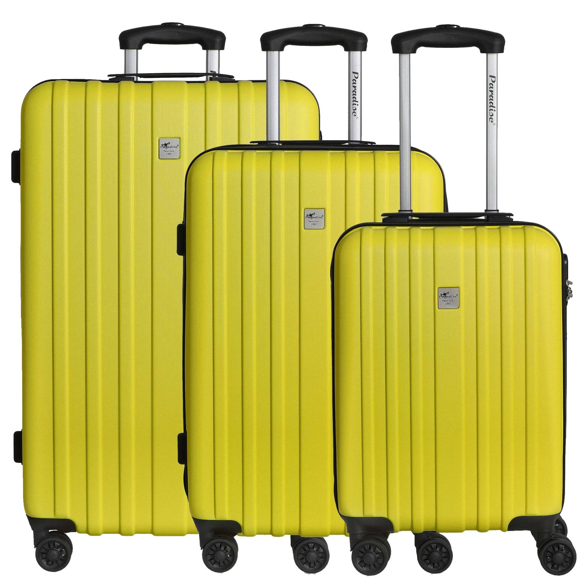 CHECK.IN Aurora - Trolley-Set 3tlg. (zitronengelb) von Markenkoffer DE