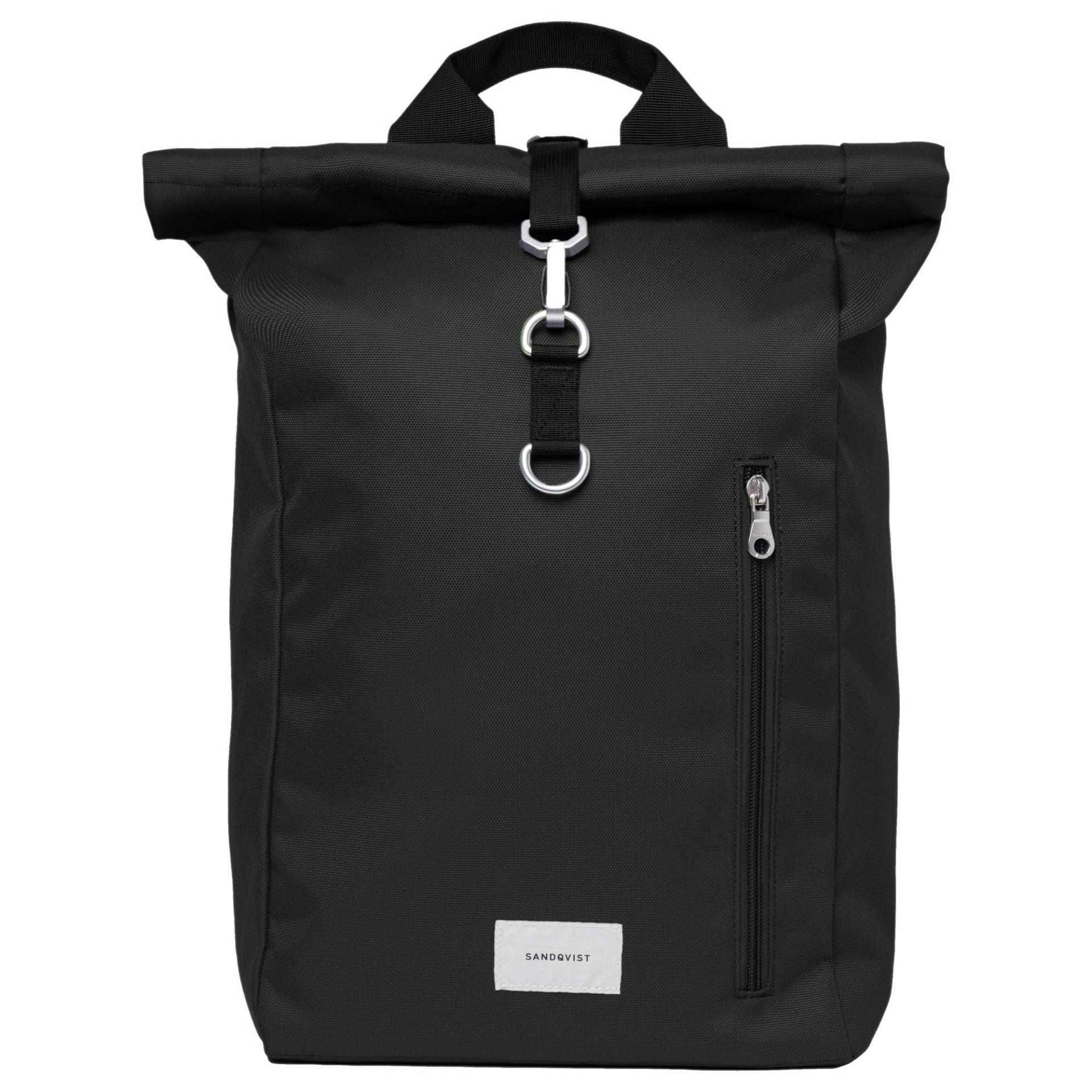 Sandqvist Ground - Rucksack L 16" 56 cm (black with black webbing) von Markenkoffer DE