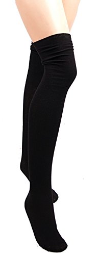 Markenlos WARME&KUSCHELIGE Overknee Strümpfe 180 DEN BAUMWOLLE Überknie Overknees S/XL (Schuhgröße: 38-41) von Markenlos