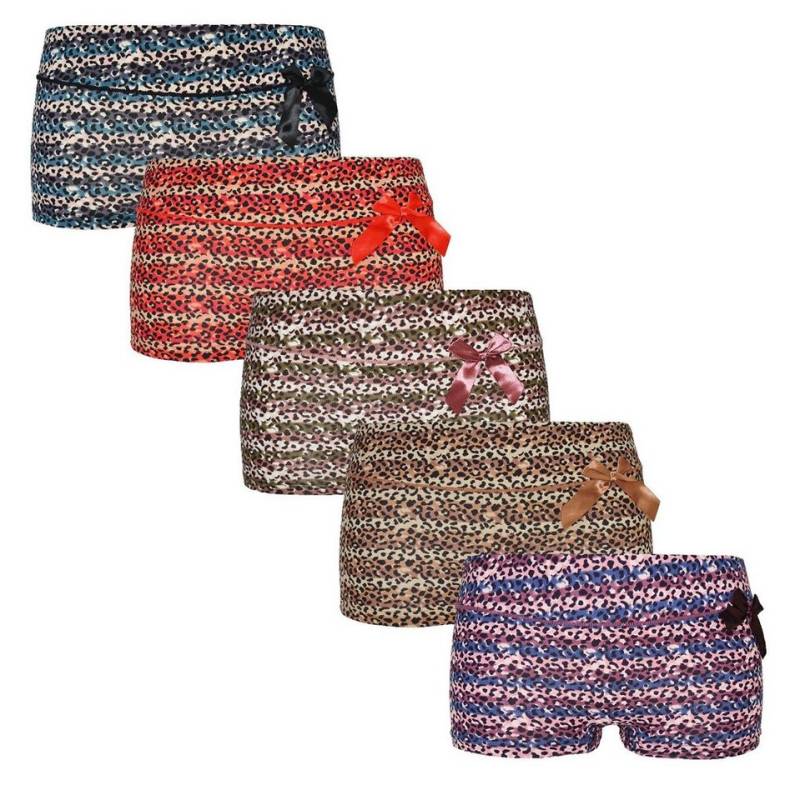 Markenwarenshop-Style Panty 5 x Damen Boxershorts Slips Panty Hot Pants Hipster Fine Woman 8040 von Markenwarenshop-Style