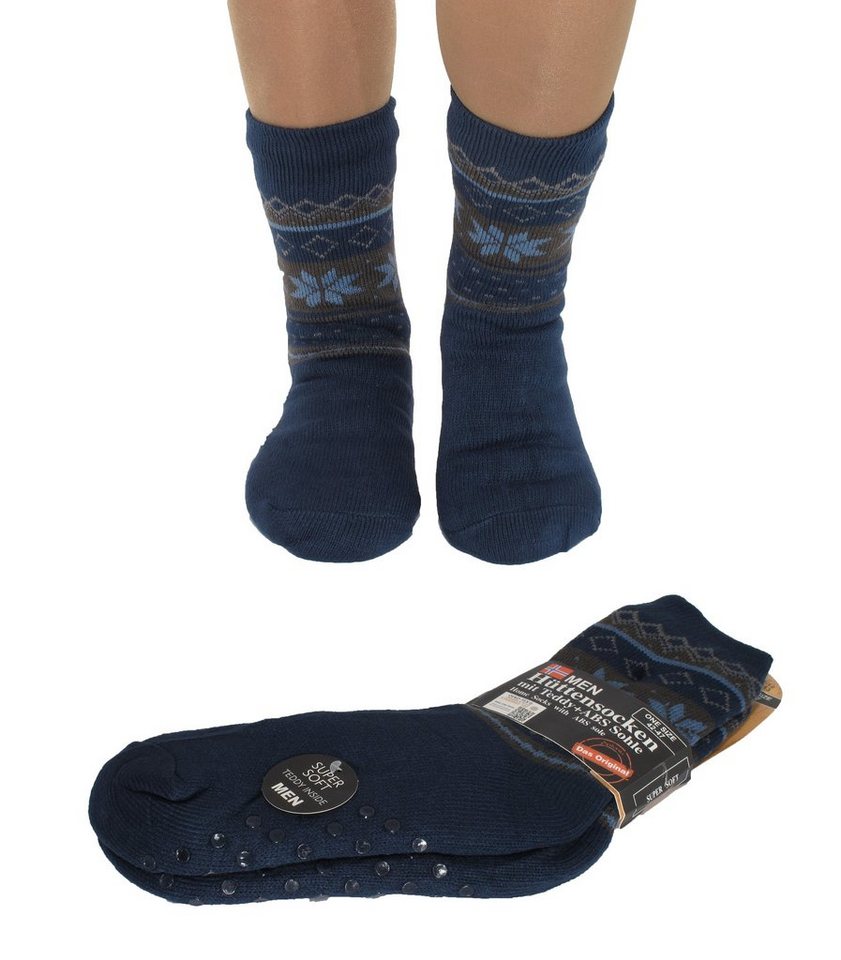Markenwarenshop-Style Socken Herren Hüttensocken Hüttenschuhe ABS Hausschuhe Teddy Gr.42-47 Farbe: von Markenwarenshop-Style