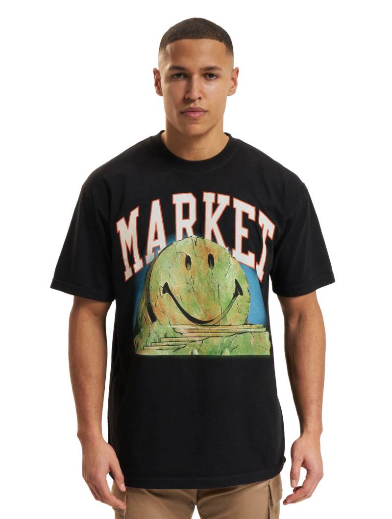 Market Smiley Out Of Body T-Shirts verwaschen schwarz von Market
