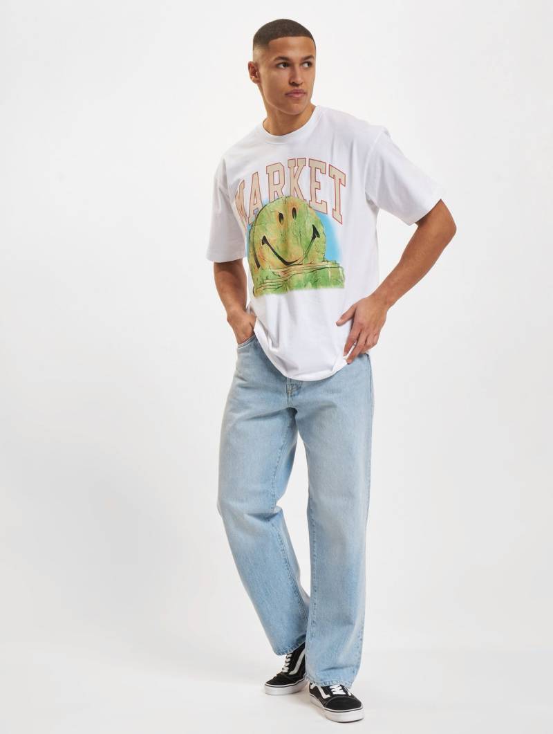 Market Smiley Out Of Body T-Shirts weiß von Market