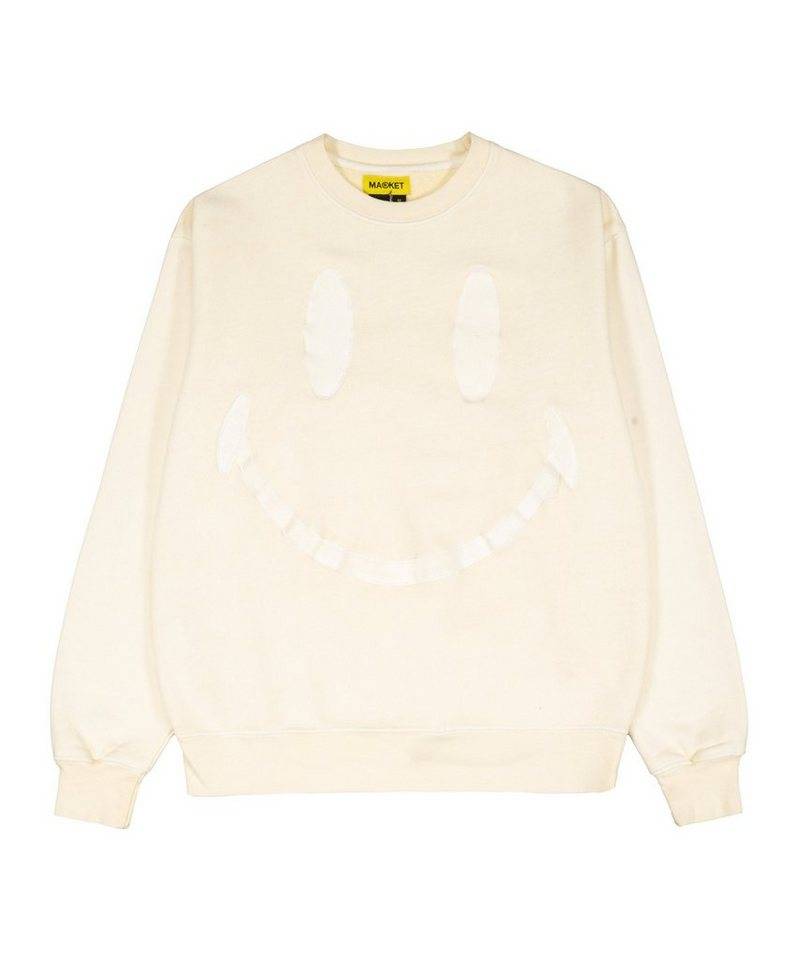 Market Sweatshirt Market Smiley Oversized F0001 Sweatshirt Baumwolle von Market
