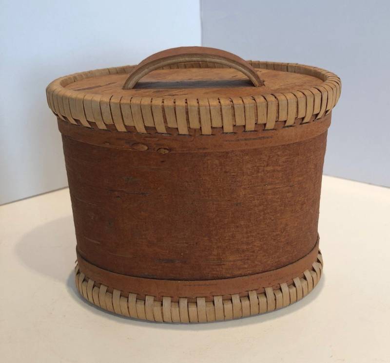 Ovale Rinde Furnier-Schmuck-Box von Market27