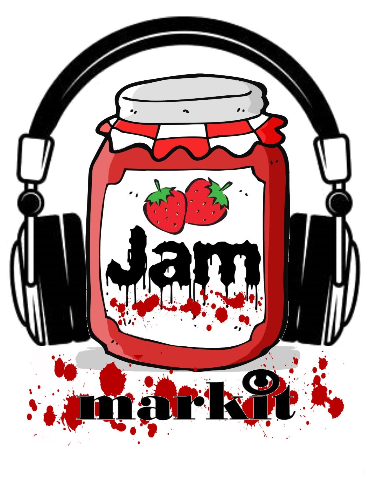 Schmelzende Marmelade Mit Kopfhörer, Benutzerdefinierte T-Shirt Schmelzende Marmelade Mit Kopfhörer, Benutzerdefinierte T-Shirt von MarkitThreads