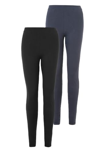 Marks & Spencer 2Er-Pack Leggings Mit Hohem Bund Damen Blau/Schwarz UK 20 (EU 48) von Marks & Spencer