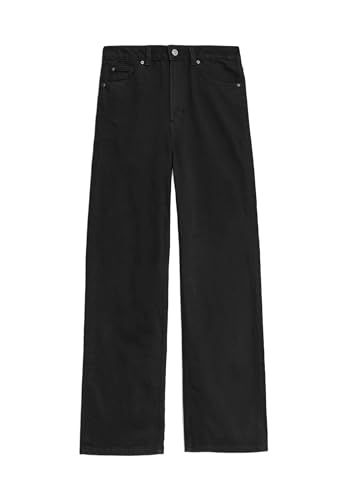 Marks & Spencer Jeans Mit Weitem Bein Damen Schwarz UK 18 (EU 46) von Marks & Spencer