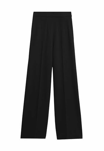 Marks & Spencer Jersey-Hose Mit Weitem Bein Und Stretch Damen Schwarz UK 8 (EU 36) von Marks & Spencer