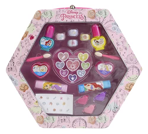 Princess Royal Makeup Case, Prinzessinnen Make-up-Tasche für Schminkspaß von Kopf bis Fuß, Make-up Set für Schminkspaß, buntem Zubehör, Spielzeug und Geschenke für Kinder von Lip Smacker