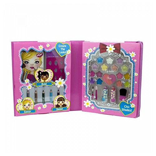 Markwins Pop/Geschenk Glam-Me-Up Skizzenblock mit Schablonen plus Schminke - für Kinder, 1 Stück von Markwins